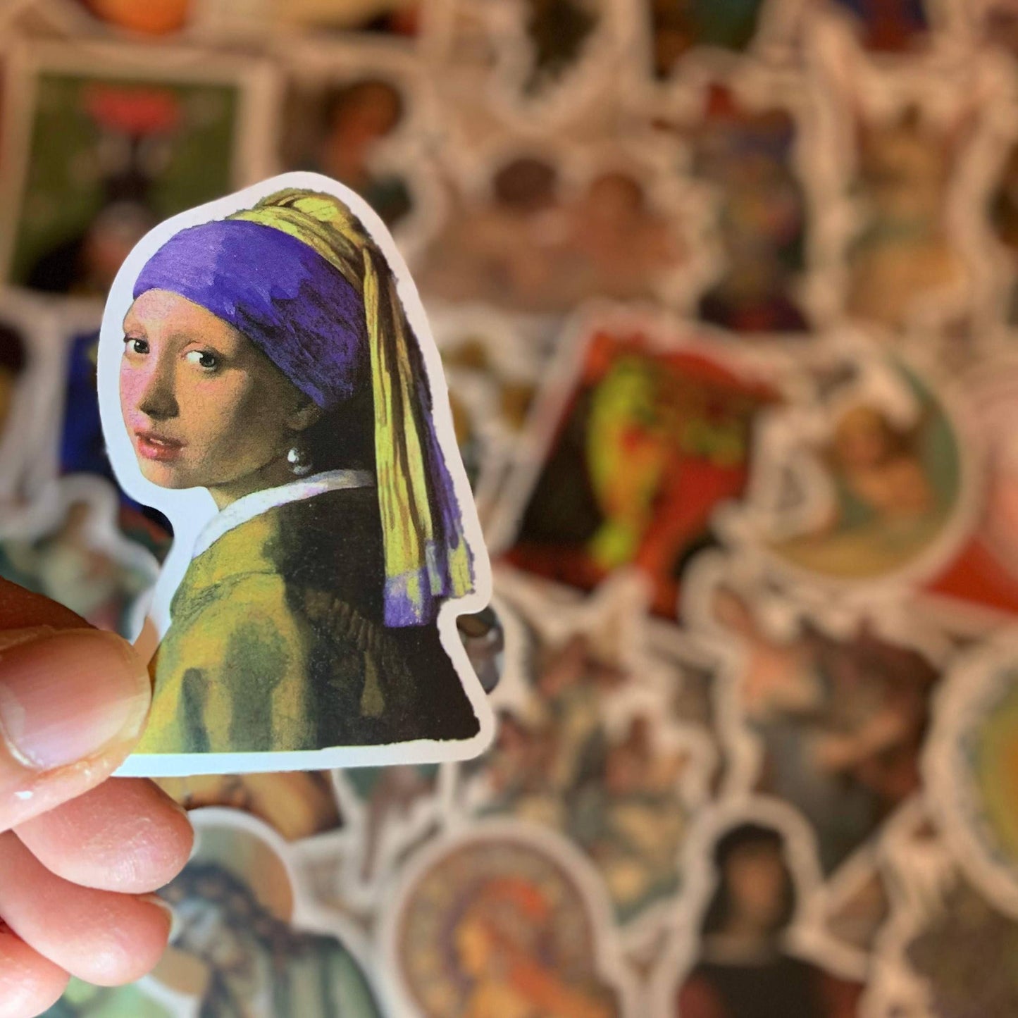 Random Art Stickers Pack | 20 Assorted Stickers of Famous Paintings