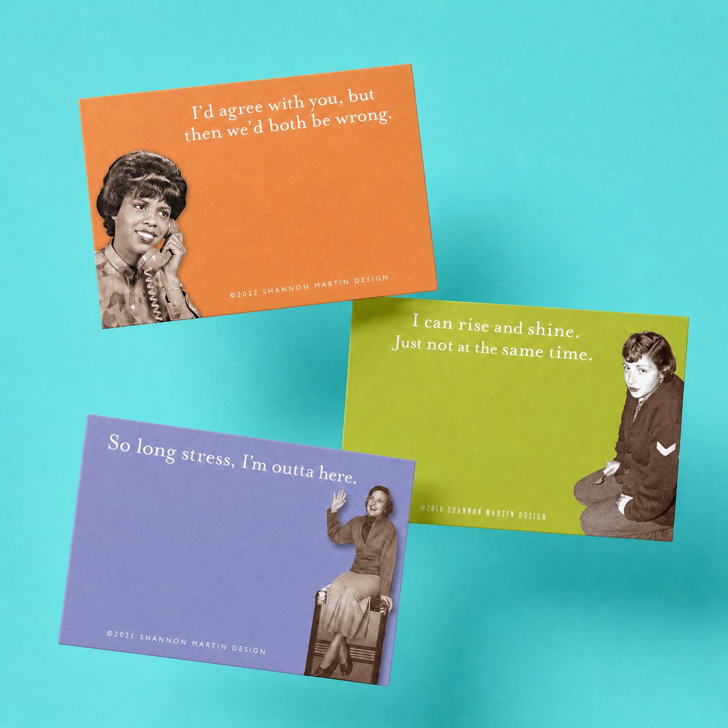 Retro Ladies Sticky Notes with Sassy Sayings - 15+ Options!