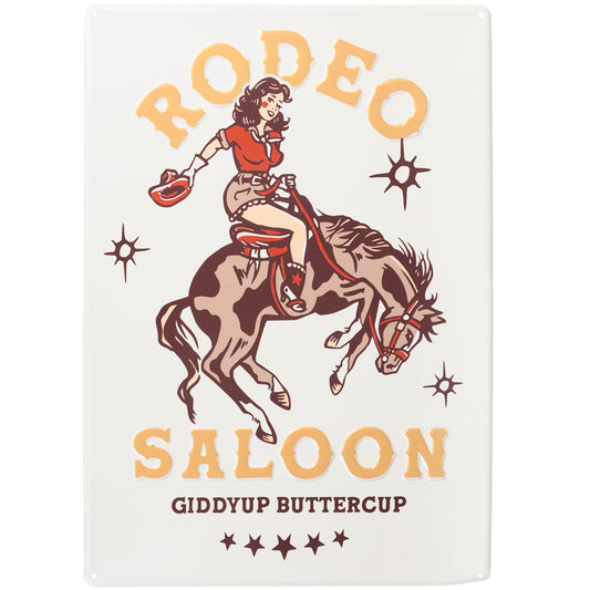 Rodeo Saloon Wall Decor | Cowgirl Western-Inspired Metal Decor