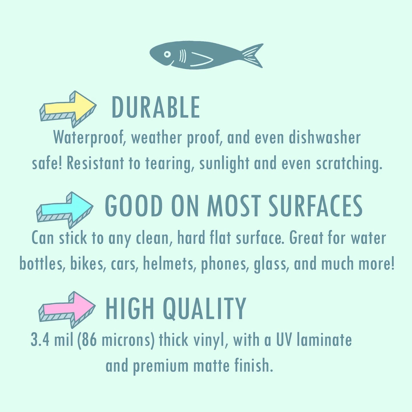 SCAT Mean Cat Vinyl Sticker