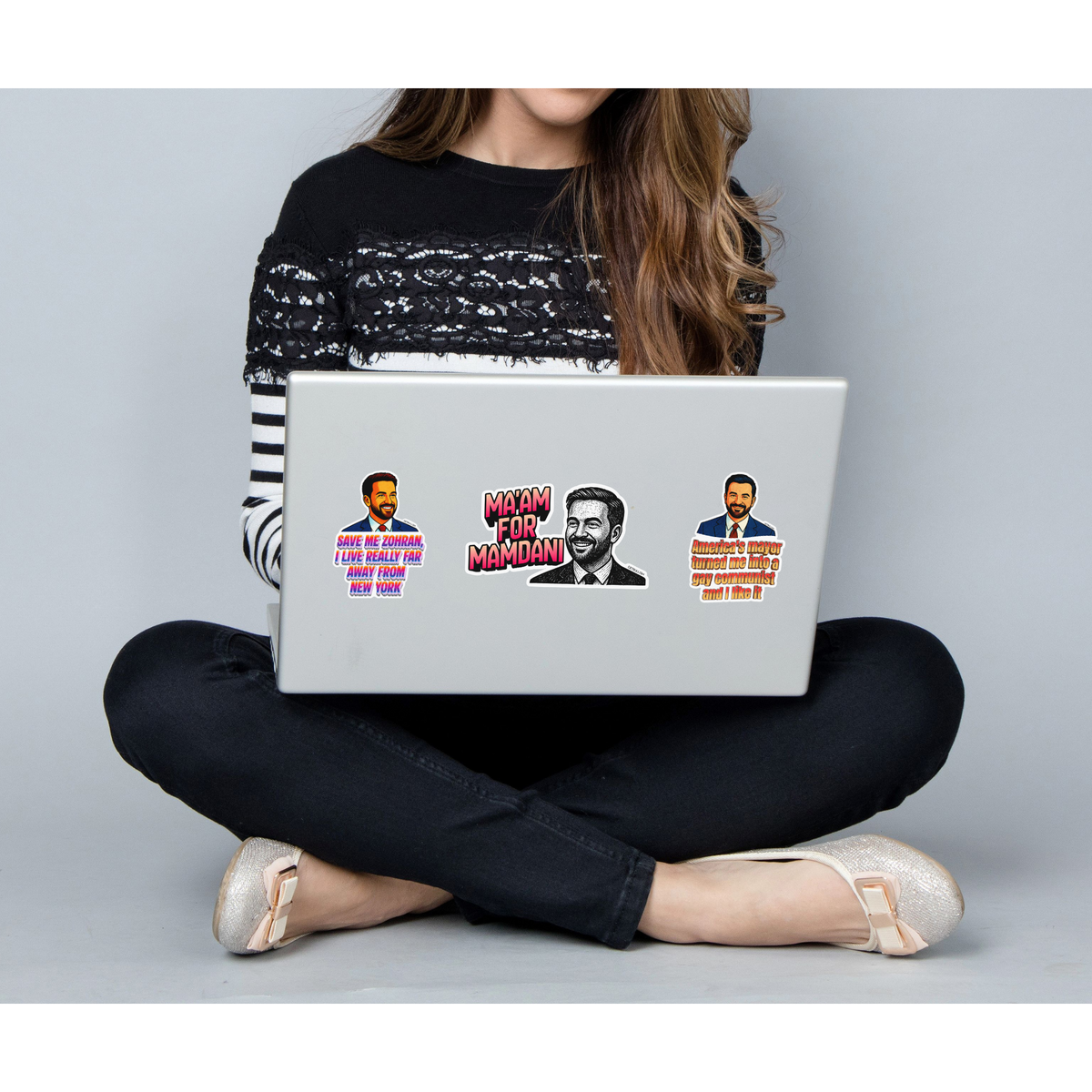 Save Me Zohran I Live Really Far Away from New York | Mamdani Sticker | 3.0" x 2.1"-GetBullish-The Bullish Store