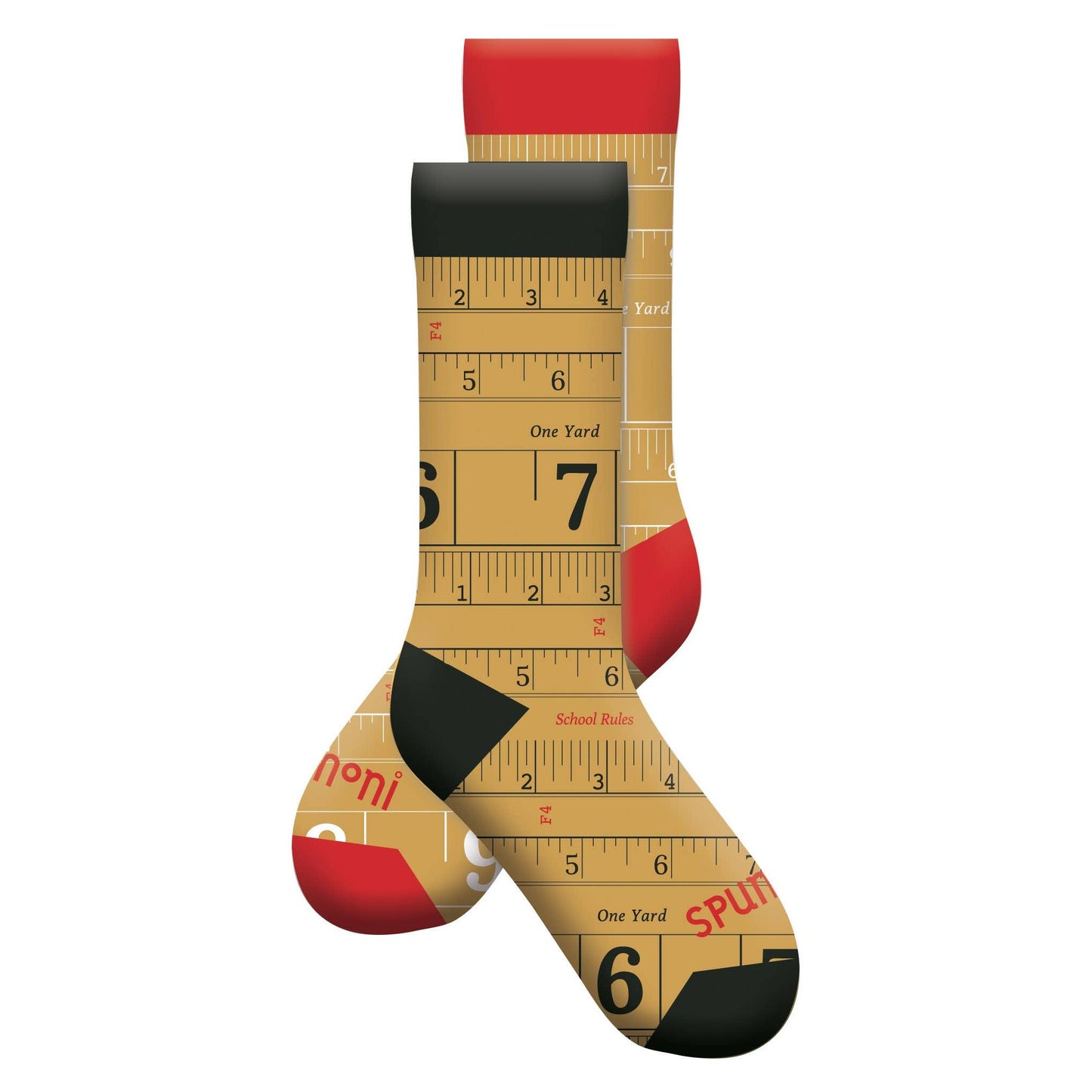 School Rules Crew Socks | Unisex Adult Retro Novelty Socks