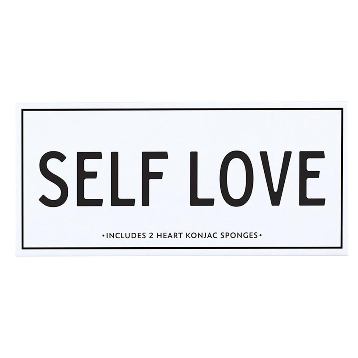 Self Love Heart Konjac Sponge Set in Pink Clay & Bamboo Charcoal | Skin Detoxifying Exfoliation All-Natural Scrub Sponges