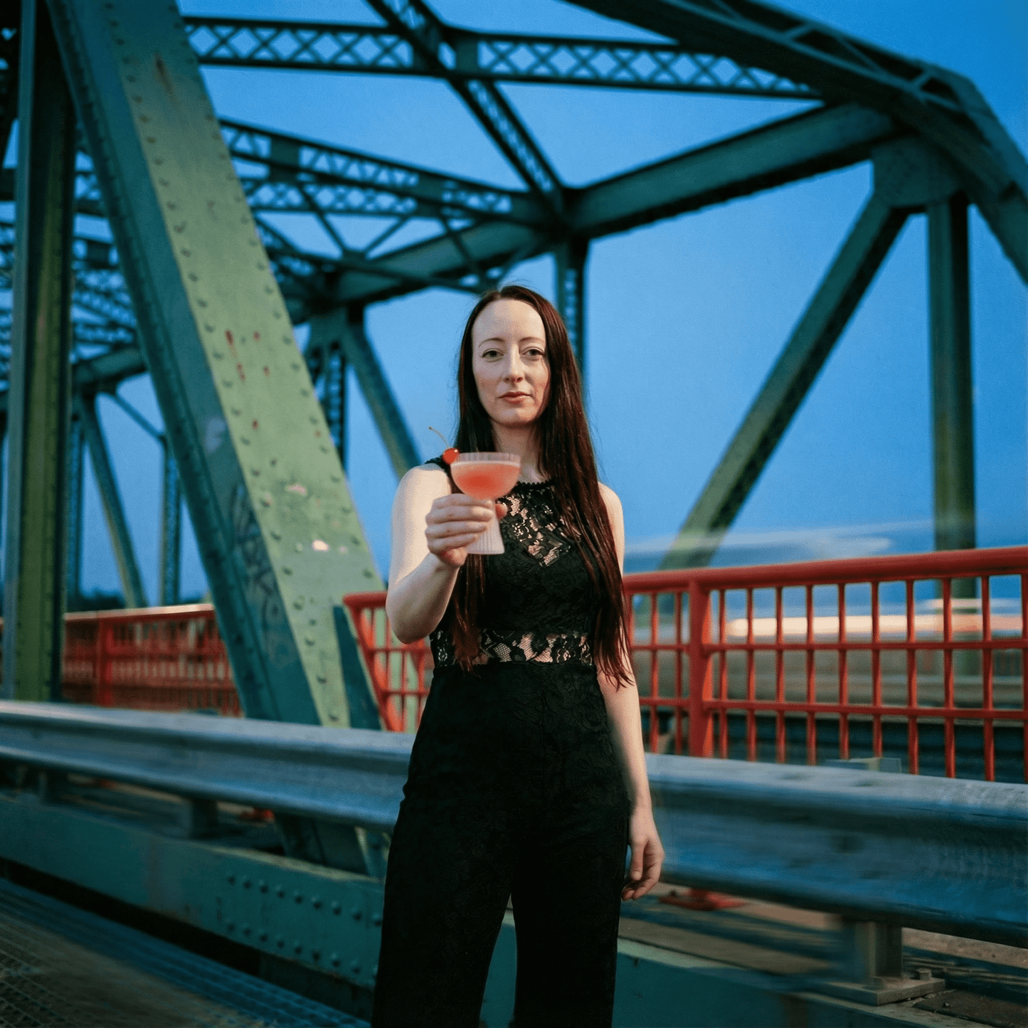 Set of 2 Hot Pink Coupe Glass | Retro Beveled Cocktail Glass | Chic 7oz Stemmed Drinkware