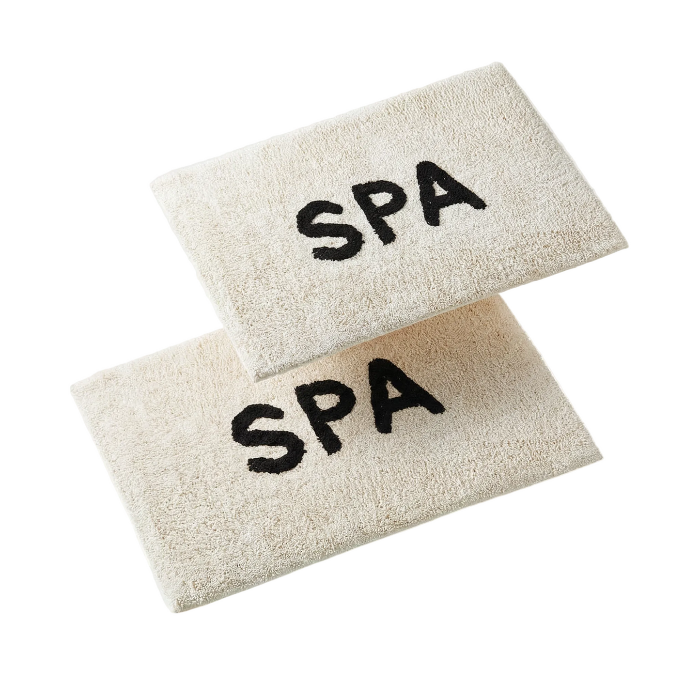Set of 2 Spa Bath Mat | Soft Cotton Bathroom Rug | 20" x 30"