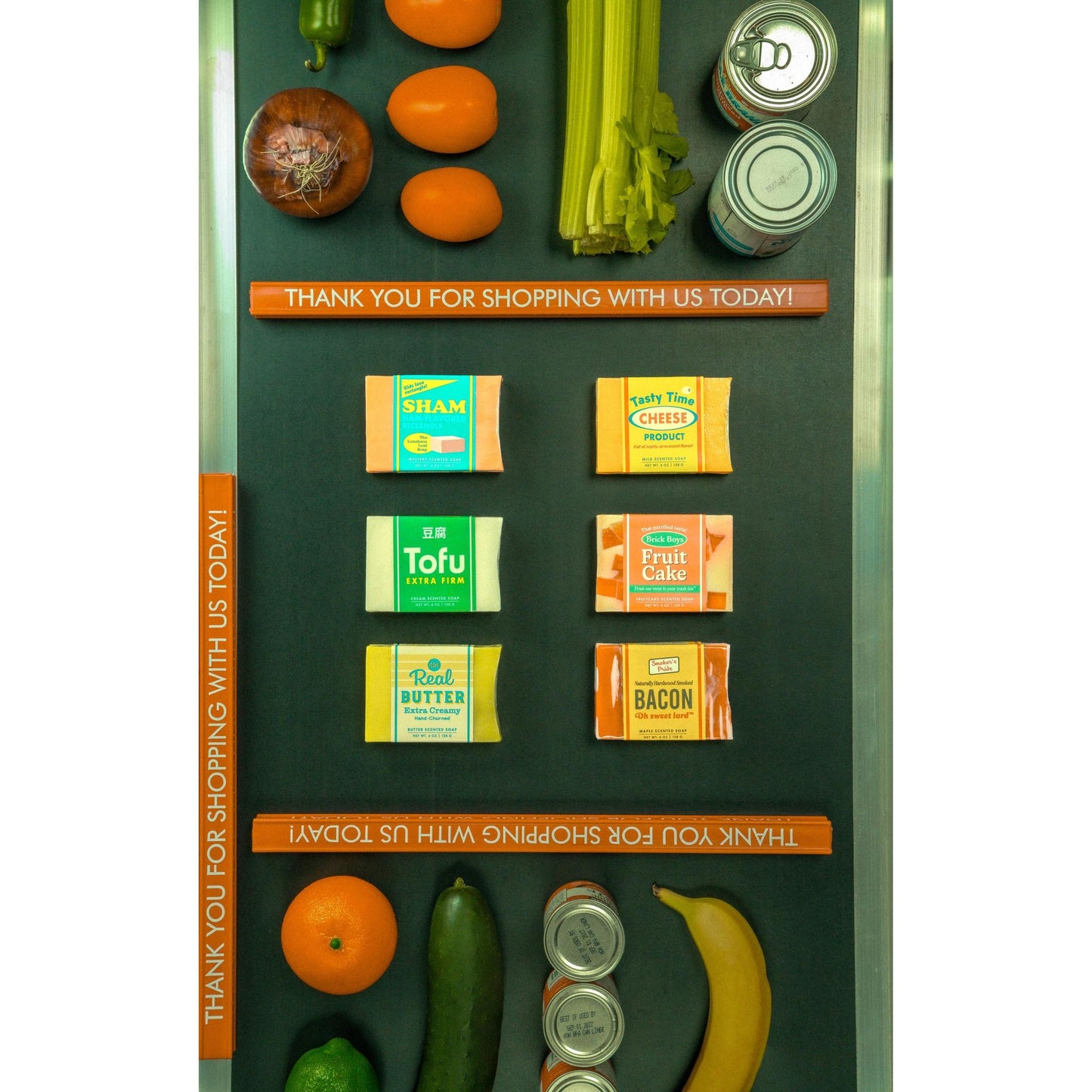 Sham Ham-Flavored Rectangle Do Not Eat Bar Soap | Funny Handmade Vegan Soap