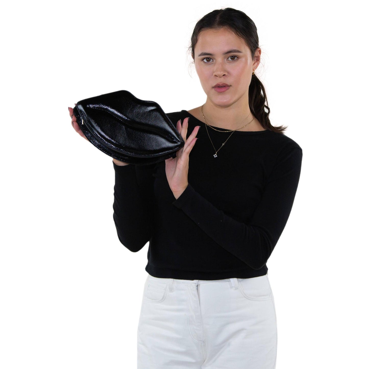 Shining Lips Crossbody Bag | Lippie Shaped Detachable Strap Sling Bag