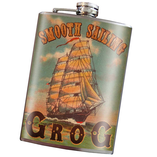 Smooth Sailing Liquor Flask | Lead-Free Stainless Steel