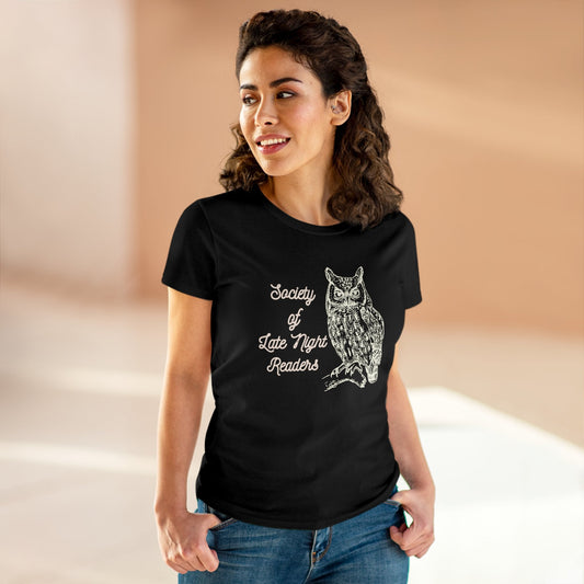 Society Of Late Night Readers Women's Midweight Cotton Tee