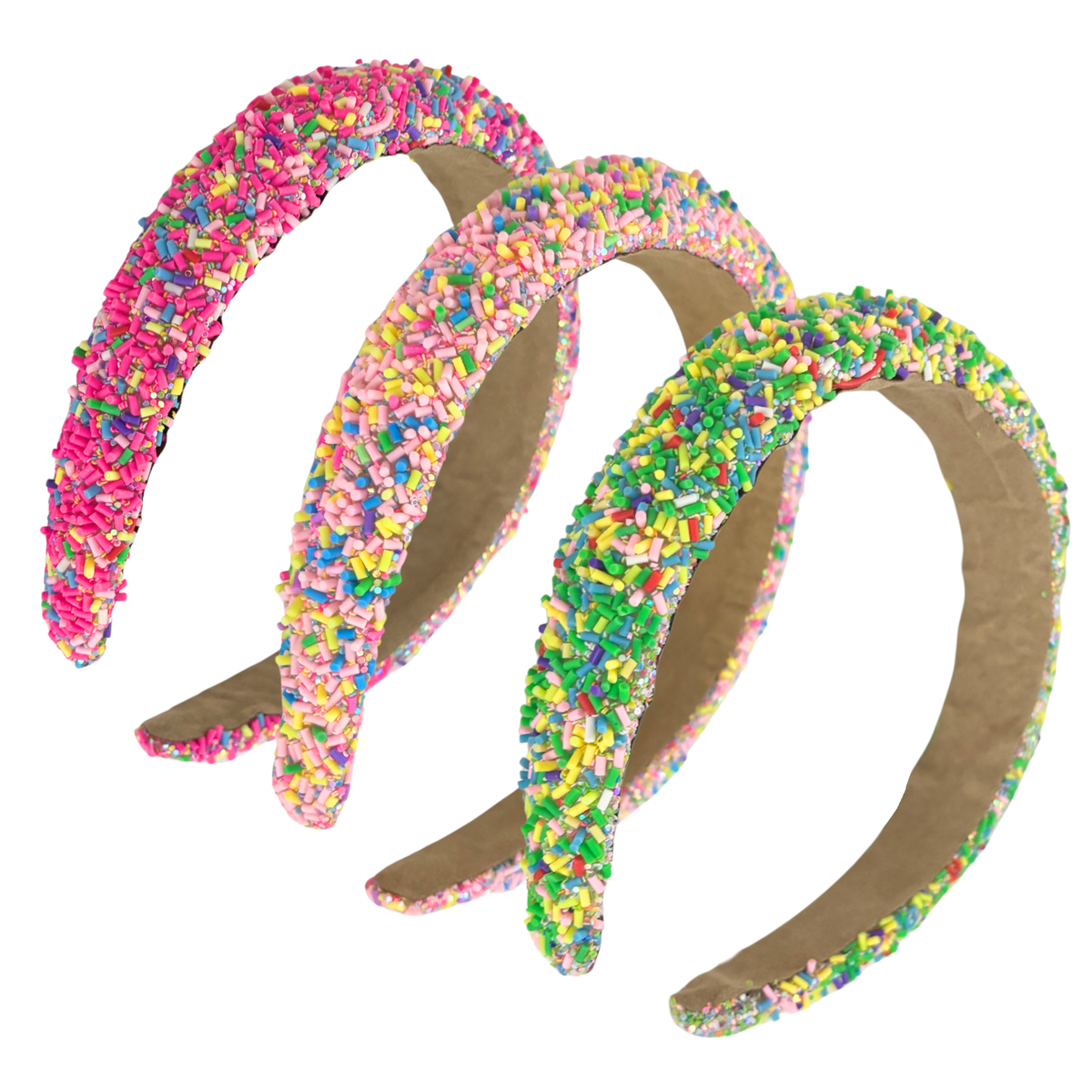 Sprinkles Statement Headband | Hot Pink, Light Pink & Mint | Adults & Kids-Paper & Quartz-The Bullish Store