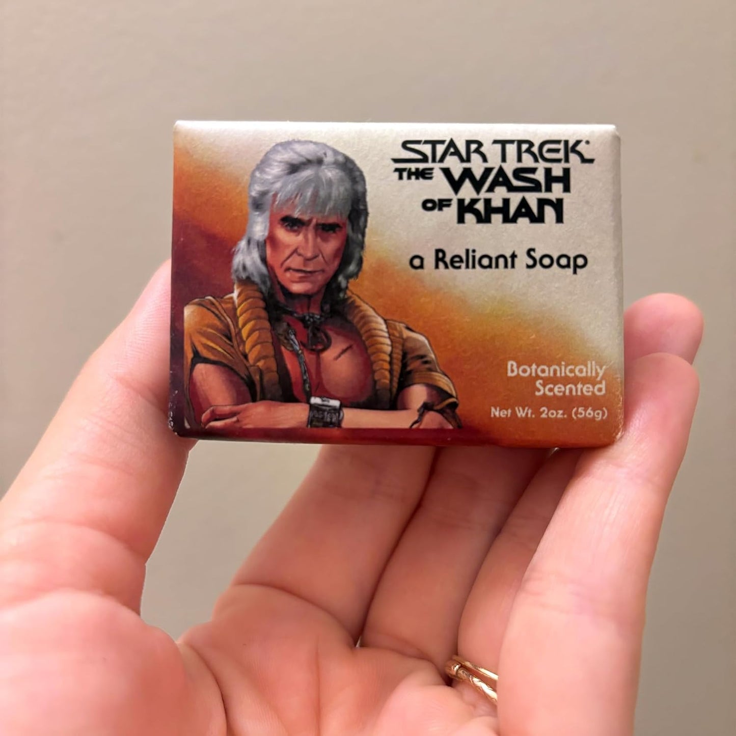 Star Trek Wash of Khan Mini Soap in Bayberry Scent | Body Bar Bath Cleanser | 2 oz.