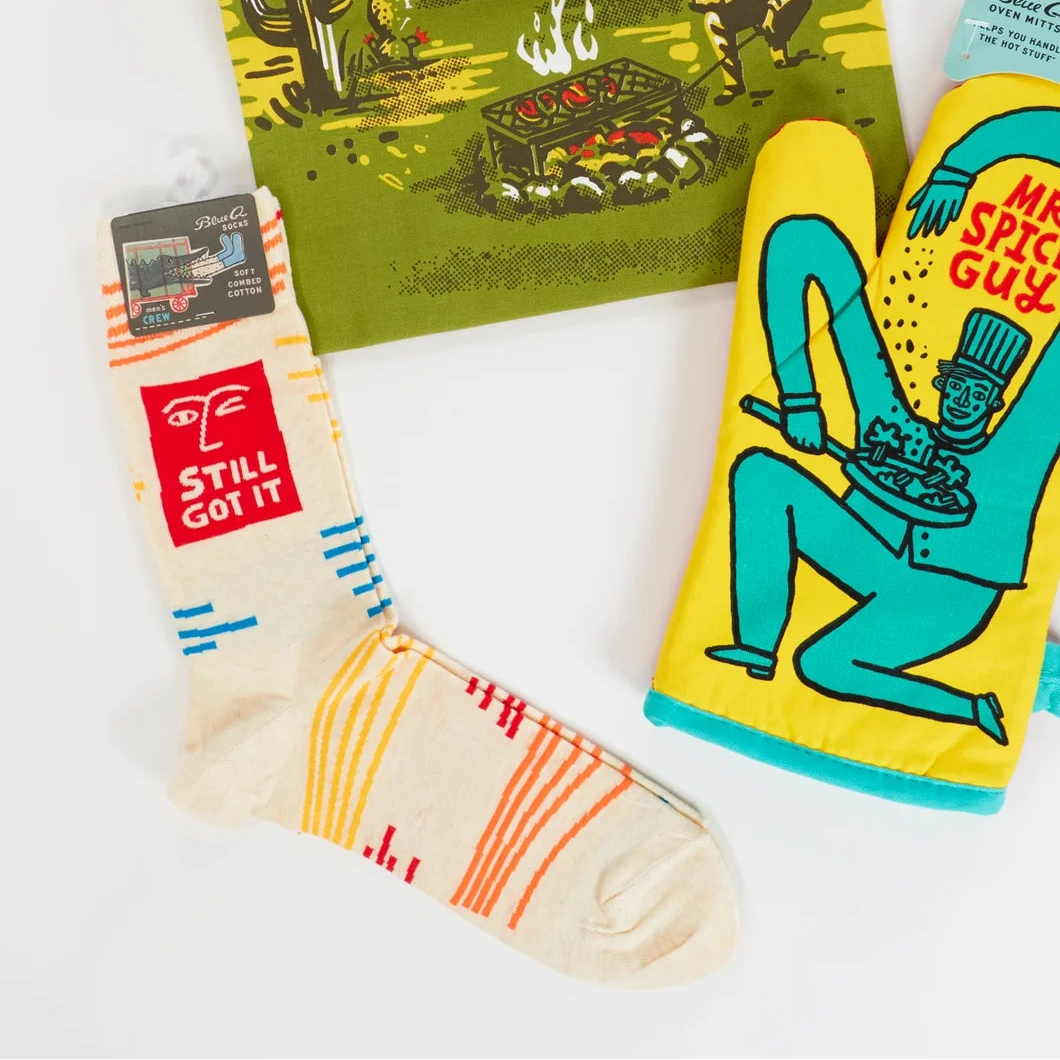 Still Got It Men's Crew Socks | BlueQ at GetBullish