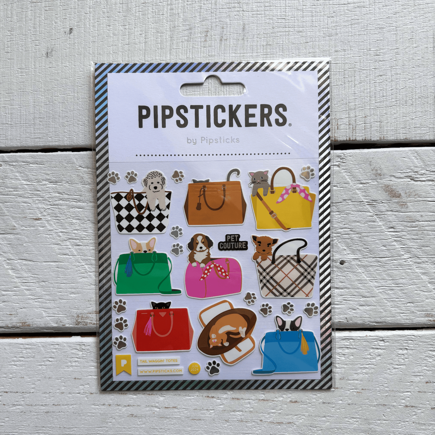 Tail Waggin' Totes Doggies PipStickers | Pups Dogs Decorative Decals | Sticker Lovers Collection