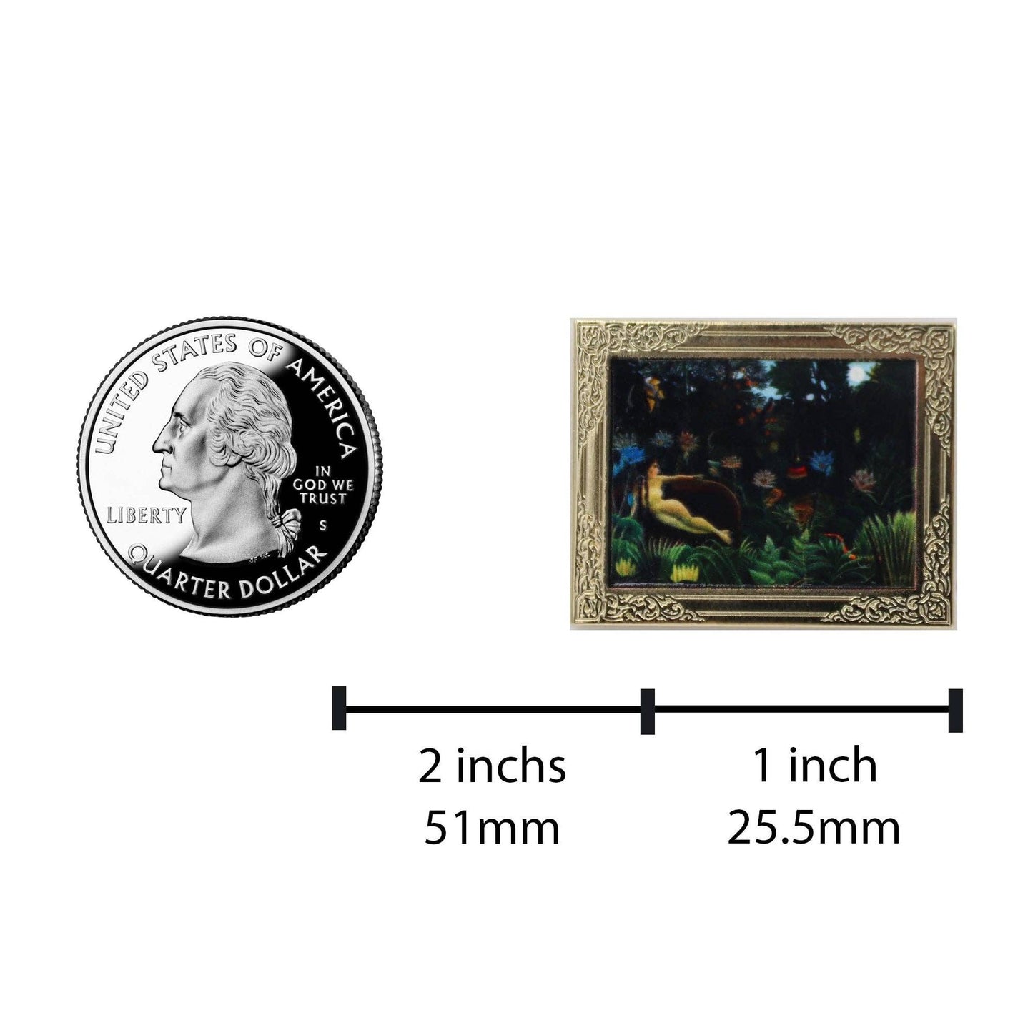 The Dream by Henri Rousseau Art Frame Pin | Museum Enamel Lapel Pin-Real Sic-The Bullish Store