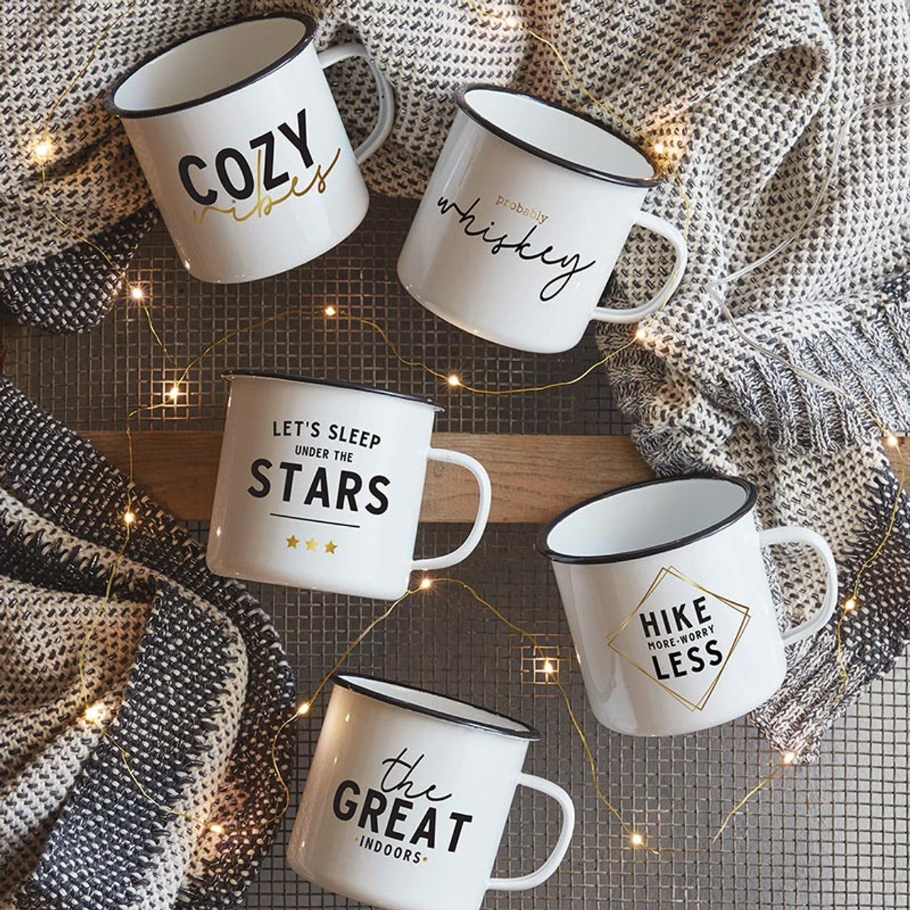 The Great Indoors Enamel Gift Mug | 24oz Camp Mug | Gift for Coffee Lovers