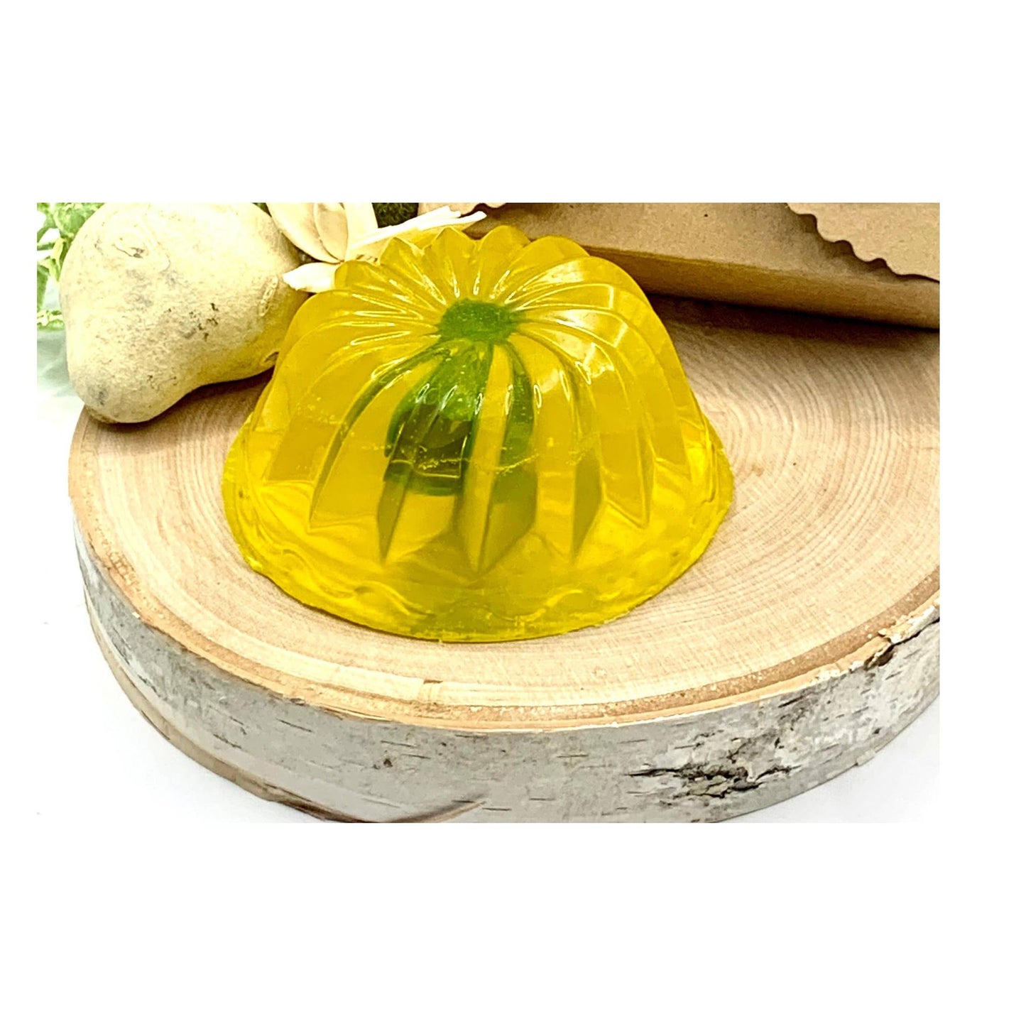 The Office Inspired "Stapler in Gelatin" Mold Soap in Lemon Scent | Jelly Dessert Shaped Funny Soap Gift