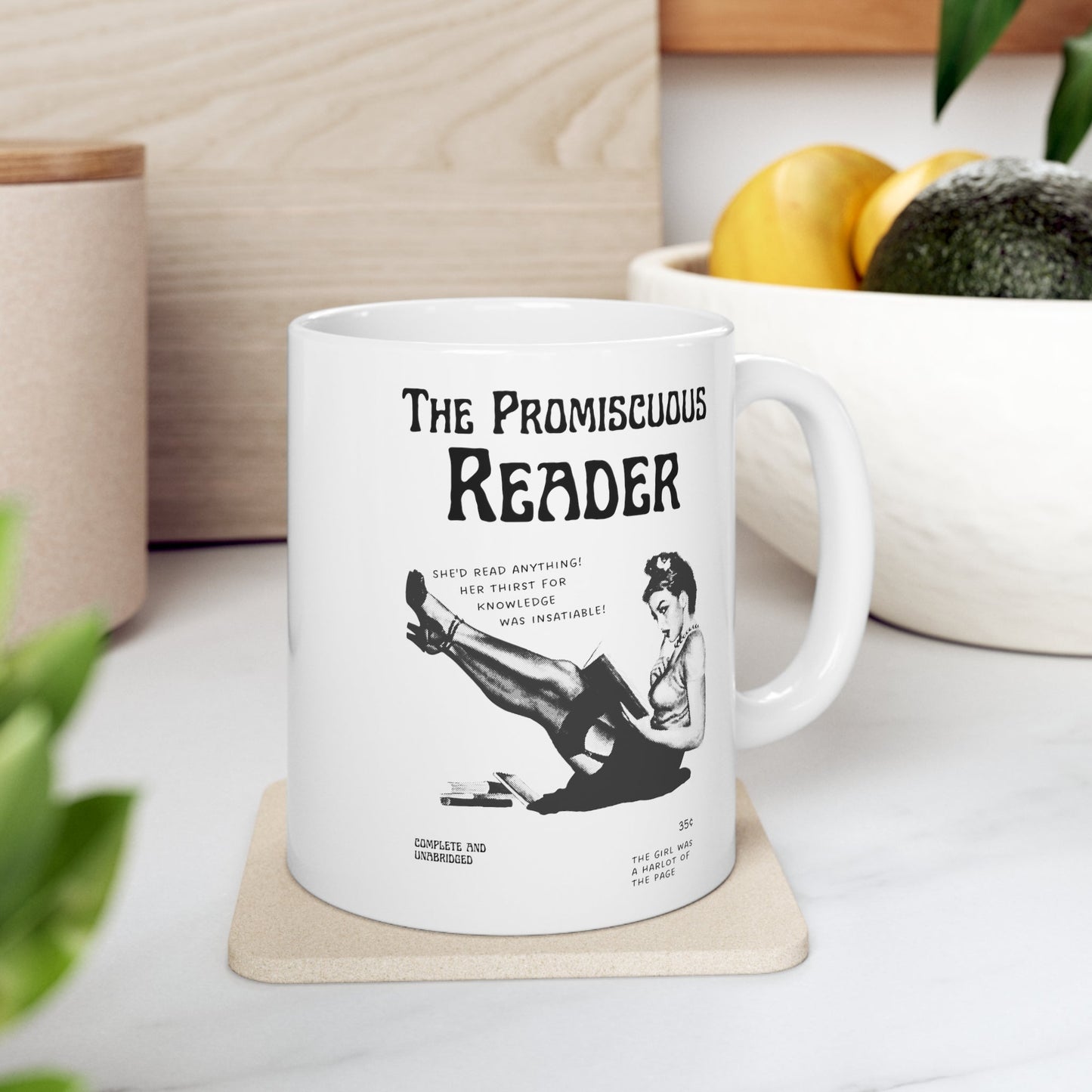 The Promiscuous Reader Ceramic Mug 11oz