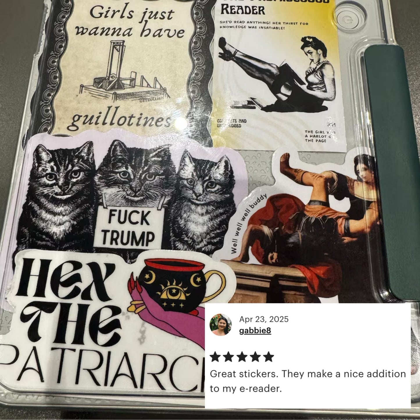 The Promiscuous Reader Glossy Die Cut Vinyl Sticker 1.96in x 2.95in