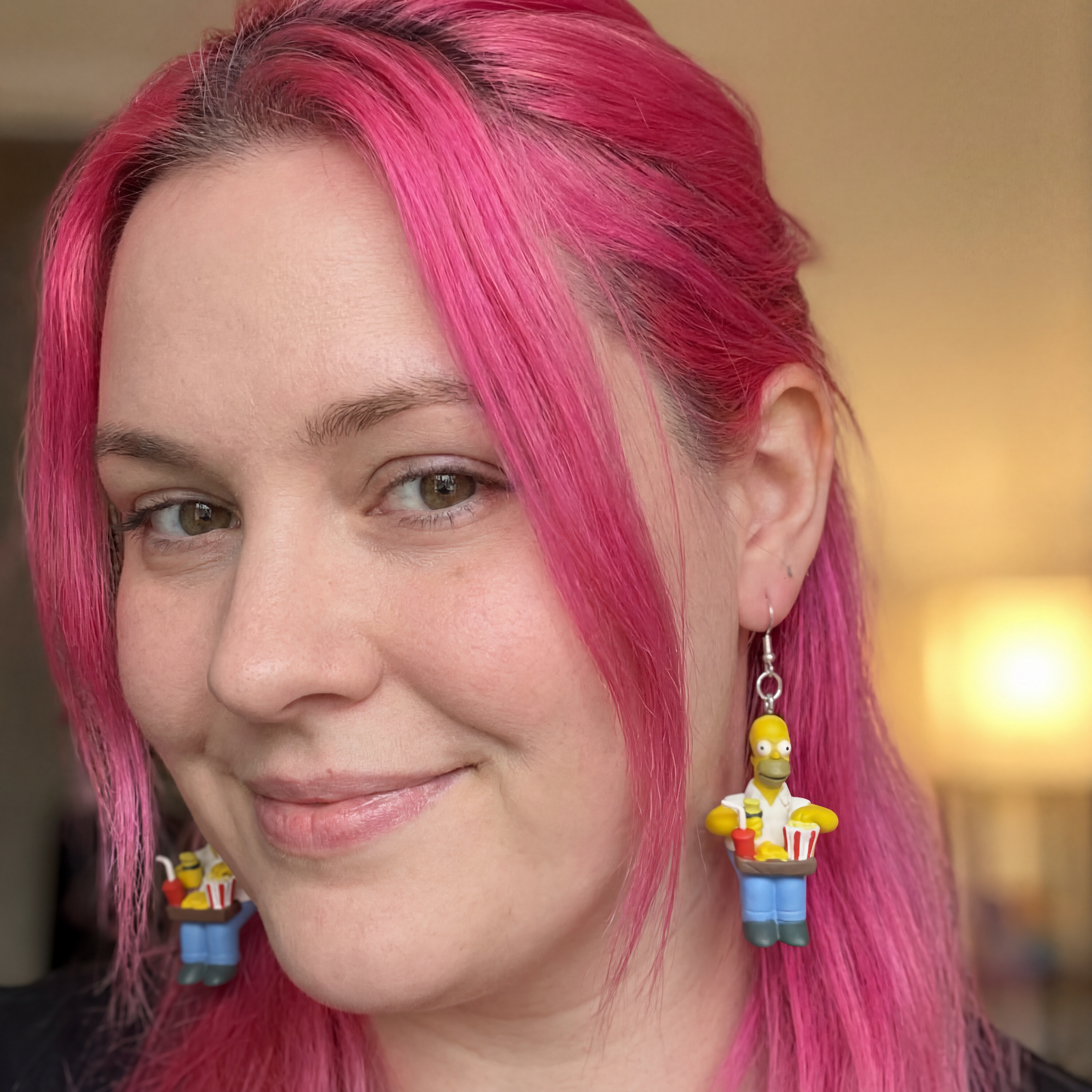 The Simpsons: Homer at the Movie Theaters Earrings | Upcycled Charms