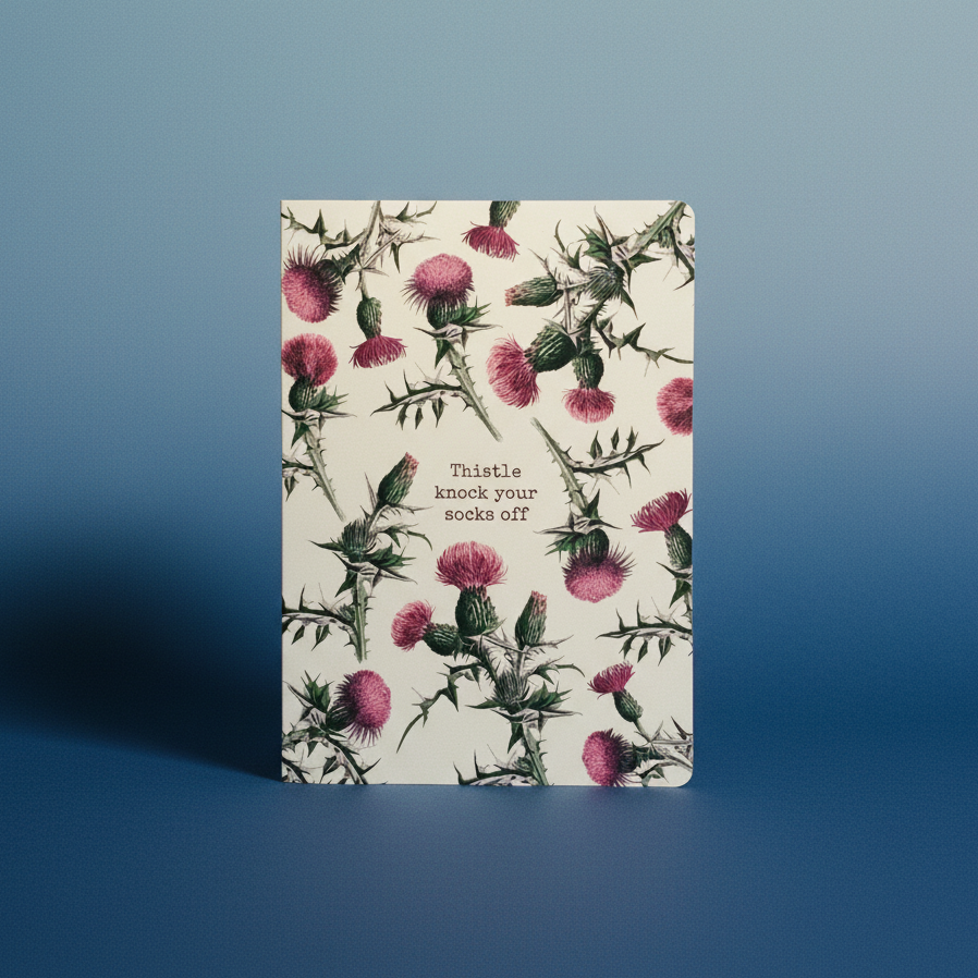 Thistle Knock Your Socks Off Double-Sided Journal | 160-Page Lined Notebook