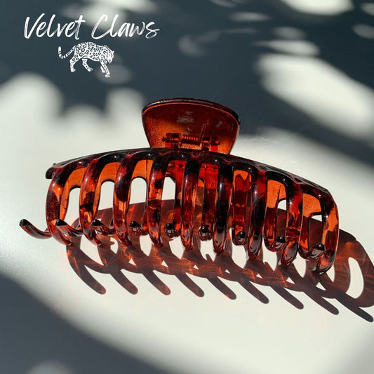 Velvet Claws Hair Clip | The Lobster in Redhead | Claw Clip in Velvet Travel Bag