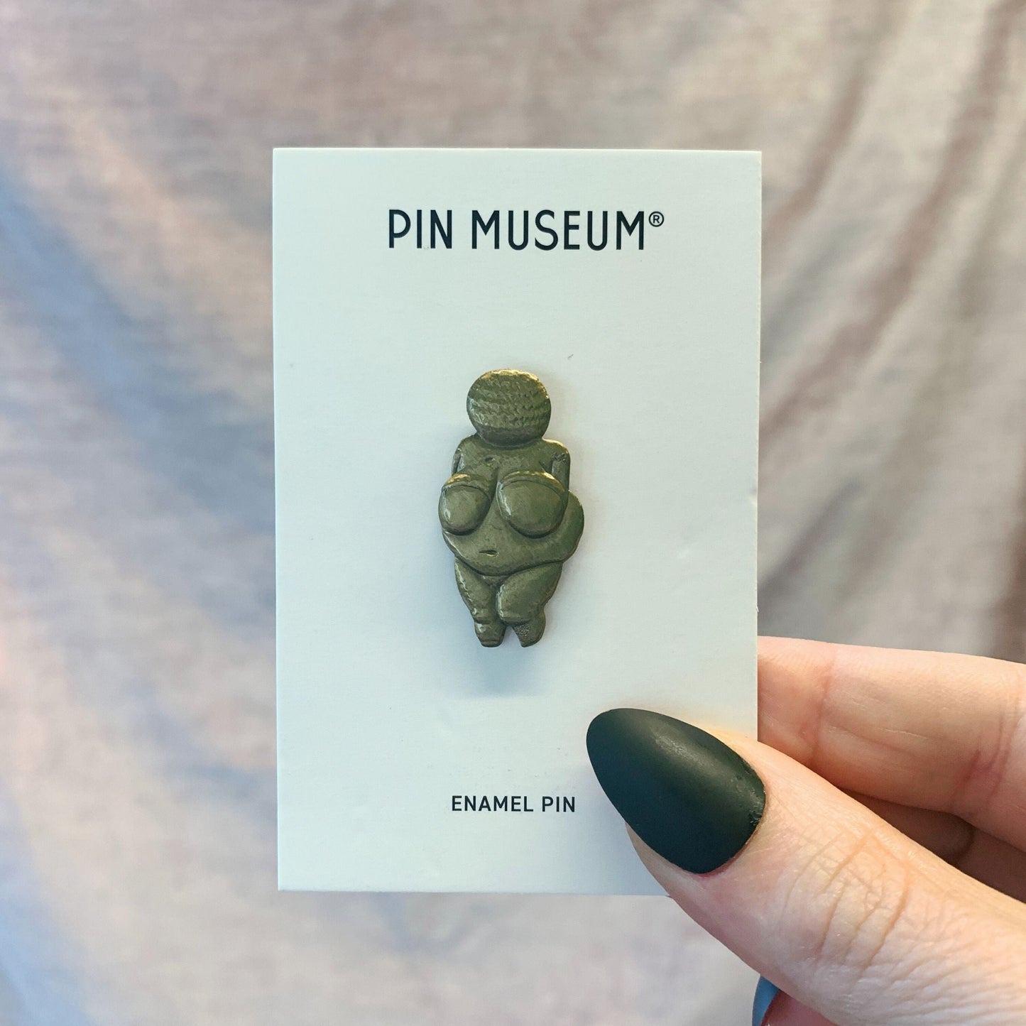 Venus of Willendorf Pin Brooch | Female Figure 3D Relief Pin | 1.25" x 0.6"