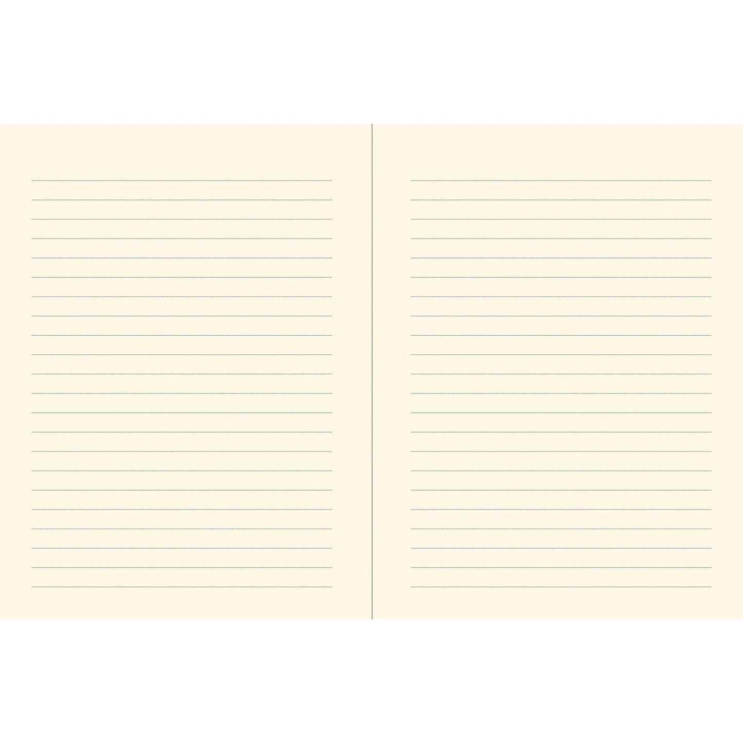 Notebook with subtle horizontal lines