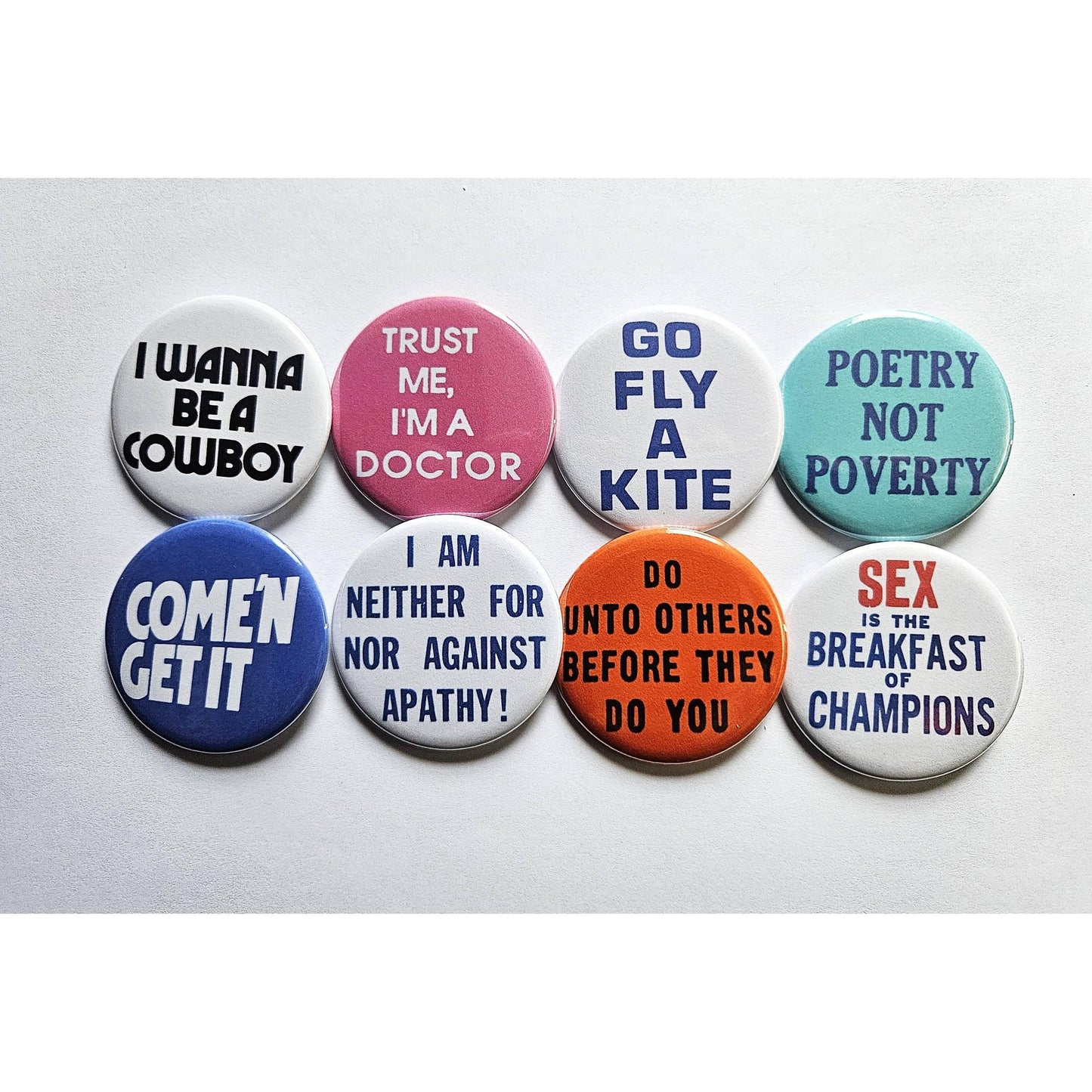 Vintage Reproduction Go Fly a Kite Small Pinback Button | 1.25" Diameter