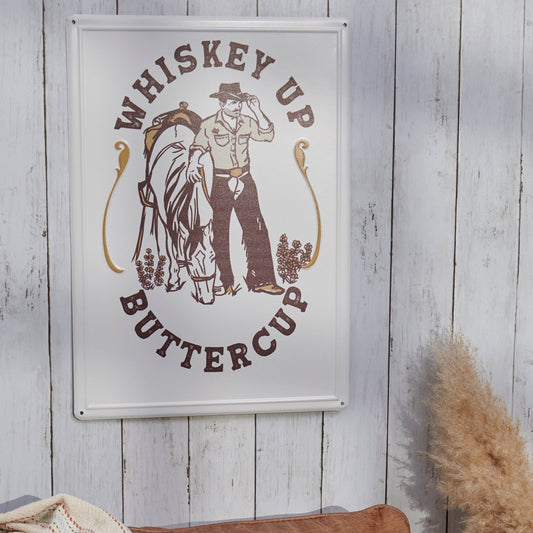 Whiskey Up Wall Decor | Western-inspired Cowboy Metal Wall Hanging Decor