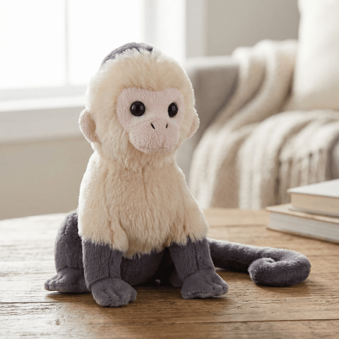 White Face Capuchin Mini Stuffed Animal 6" | Splendors White Face Capuchin by Wild Republic