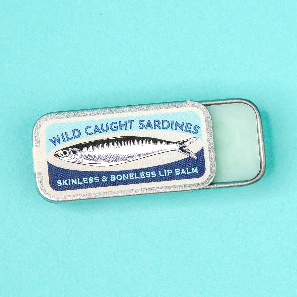 Wild Caught Sardines Lip Balm | Blue Raspberry Vintage-Style Tin