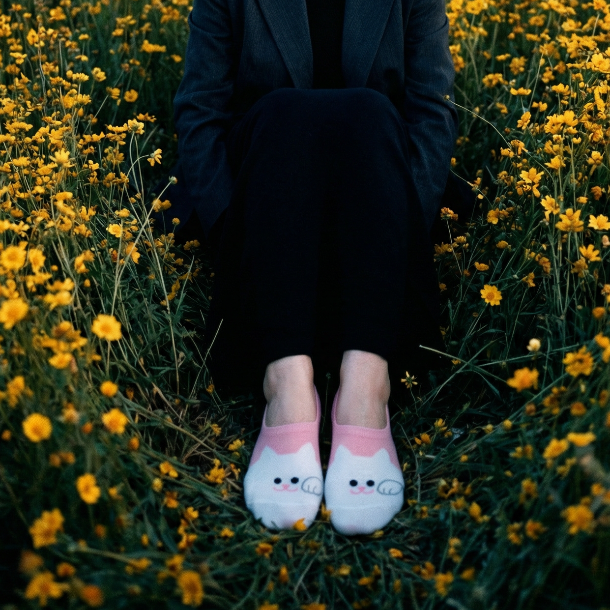 Women's No Show Cat Socks | Soft, Breathable & Durable Low Cut Socks