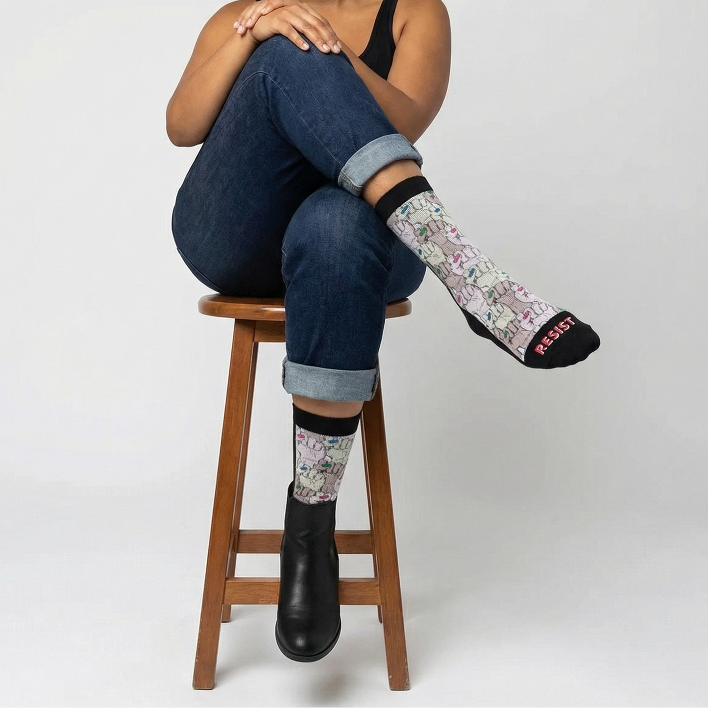 Women’s Resist Socks | Empowering Feminist Crew Socks
