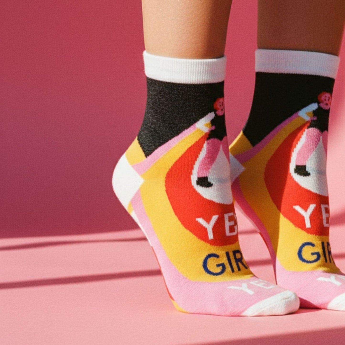 Yes, Girl, Yes Women's Ankle Socks | BlueQ at GetBullish
