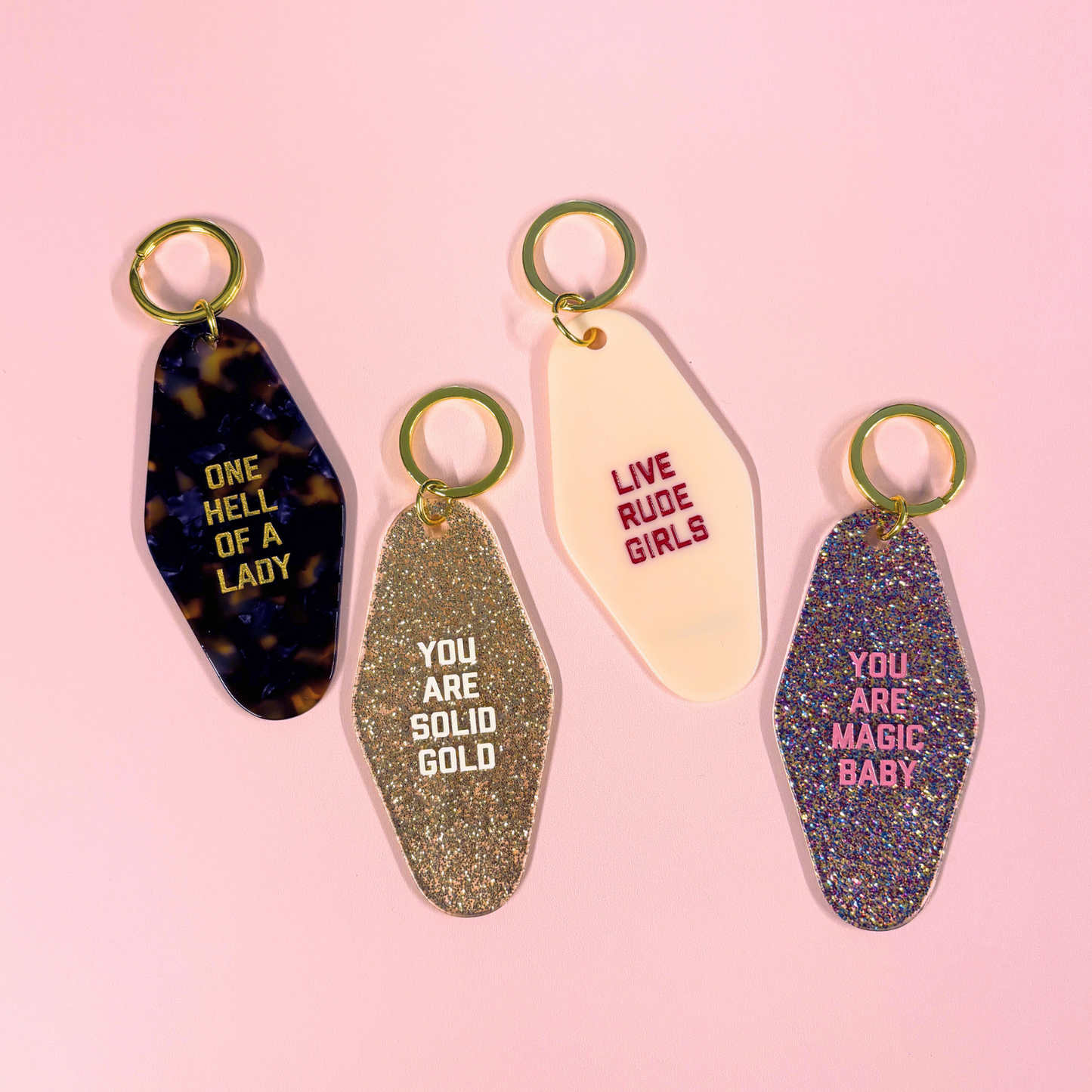 One Hell Of A Lady Motel Key tag