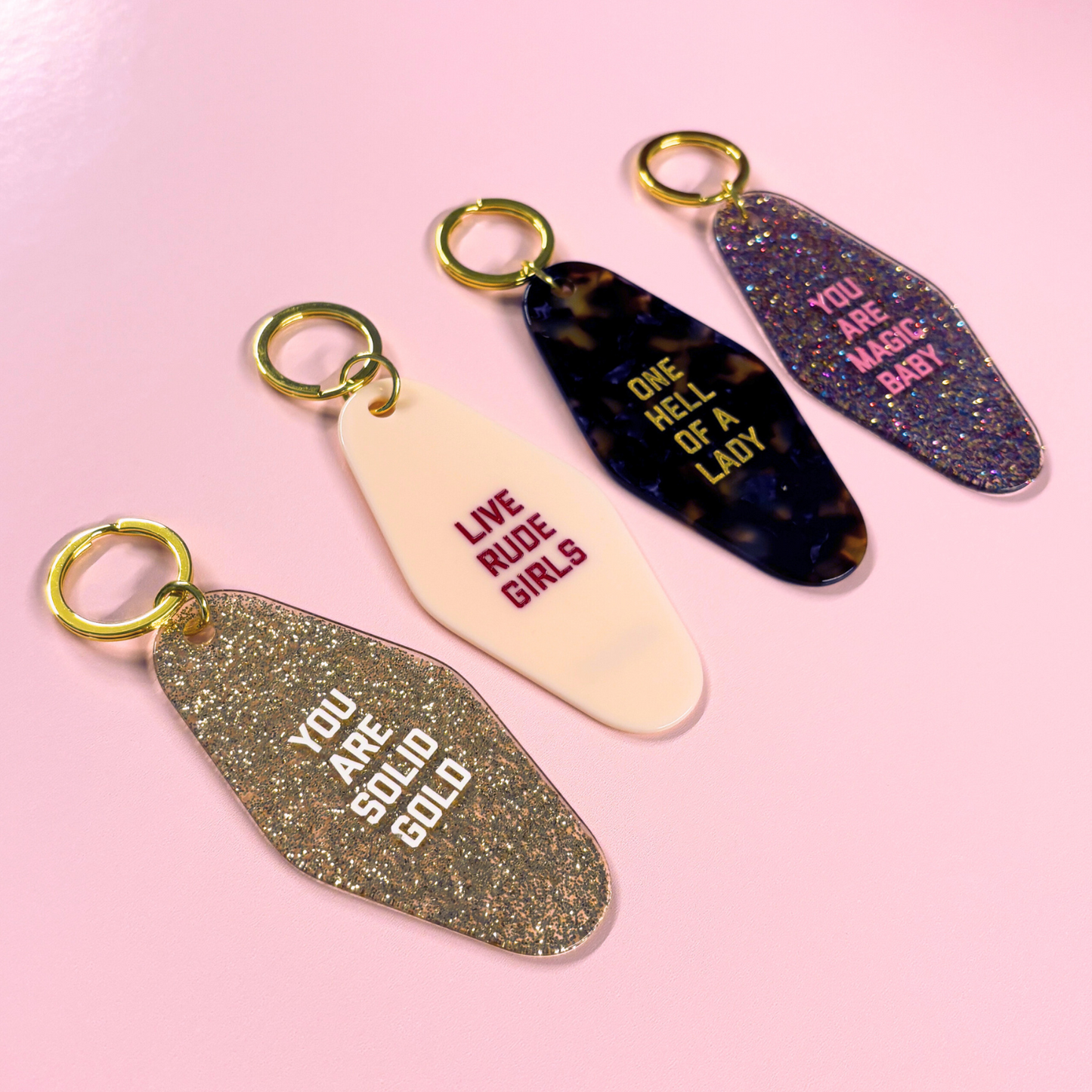 One Hell Of A Lady Motel Key tag