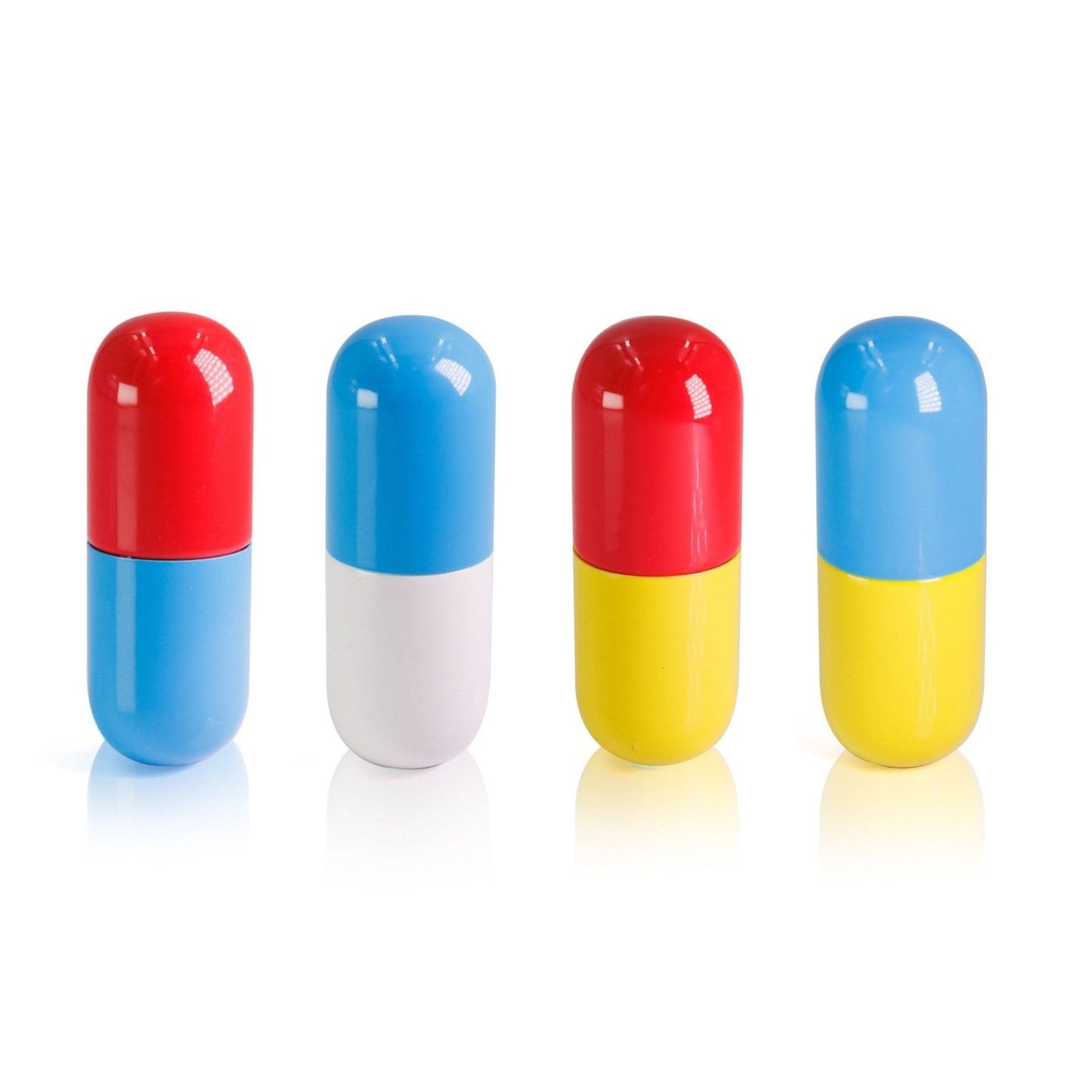 Mini Pill-Shaped Pill Box | Itty-Bitty Aluminum Tin Container for Pills-NPW-The Bullish Store