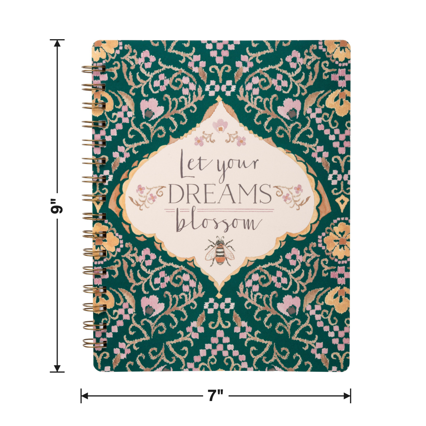 Size chart — 7" W x 9" H