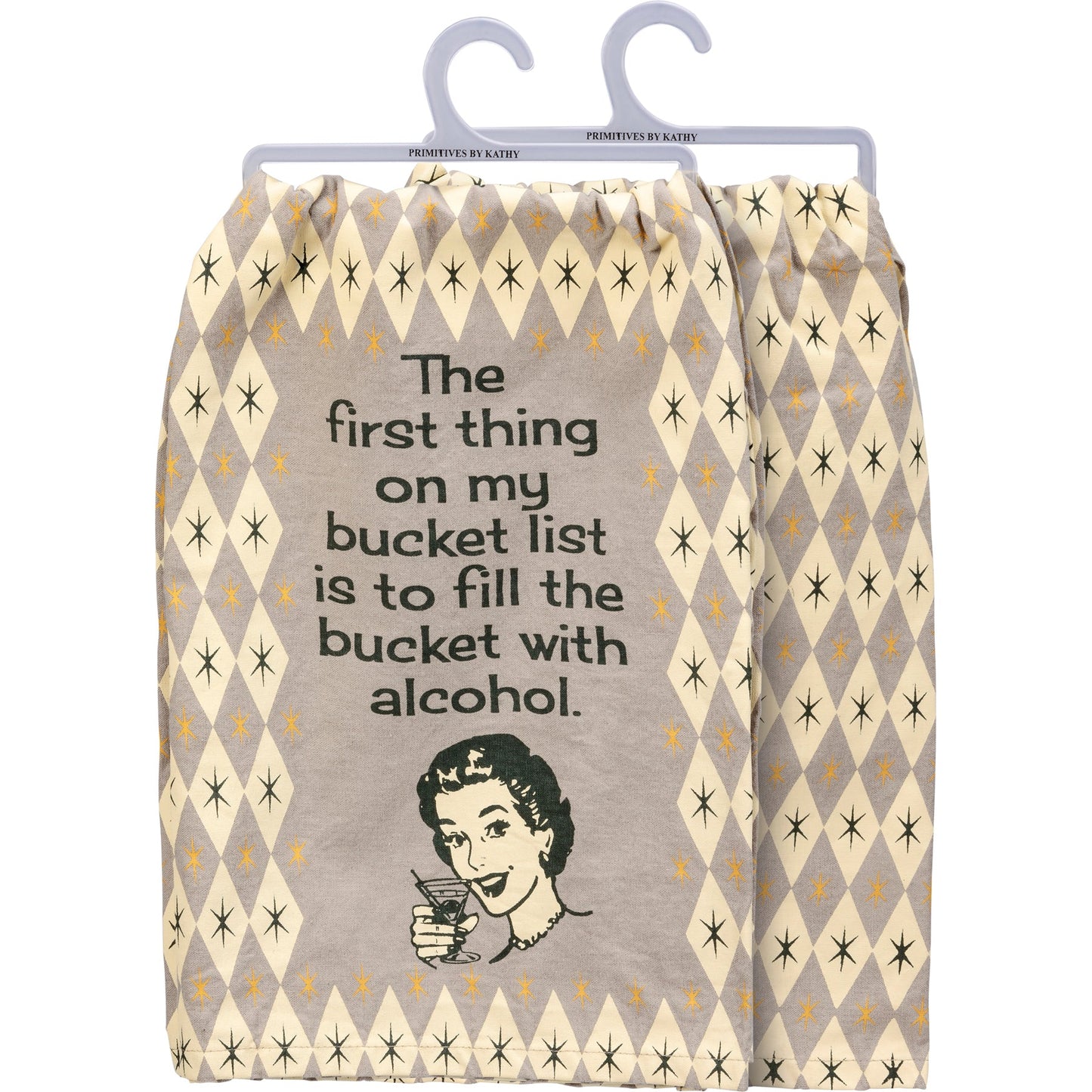 First Thing On My Bucket List Dish Towel