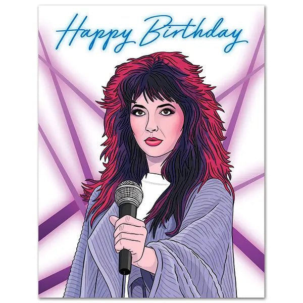 Happy Birthday Greeting Card | Kate Bush 5.5” x 4.25” Folded Card – The