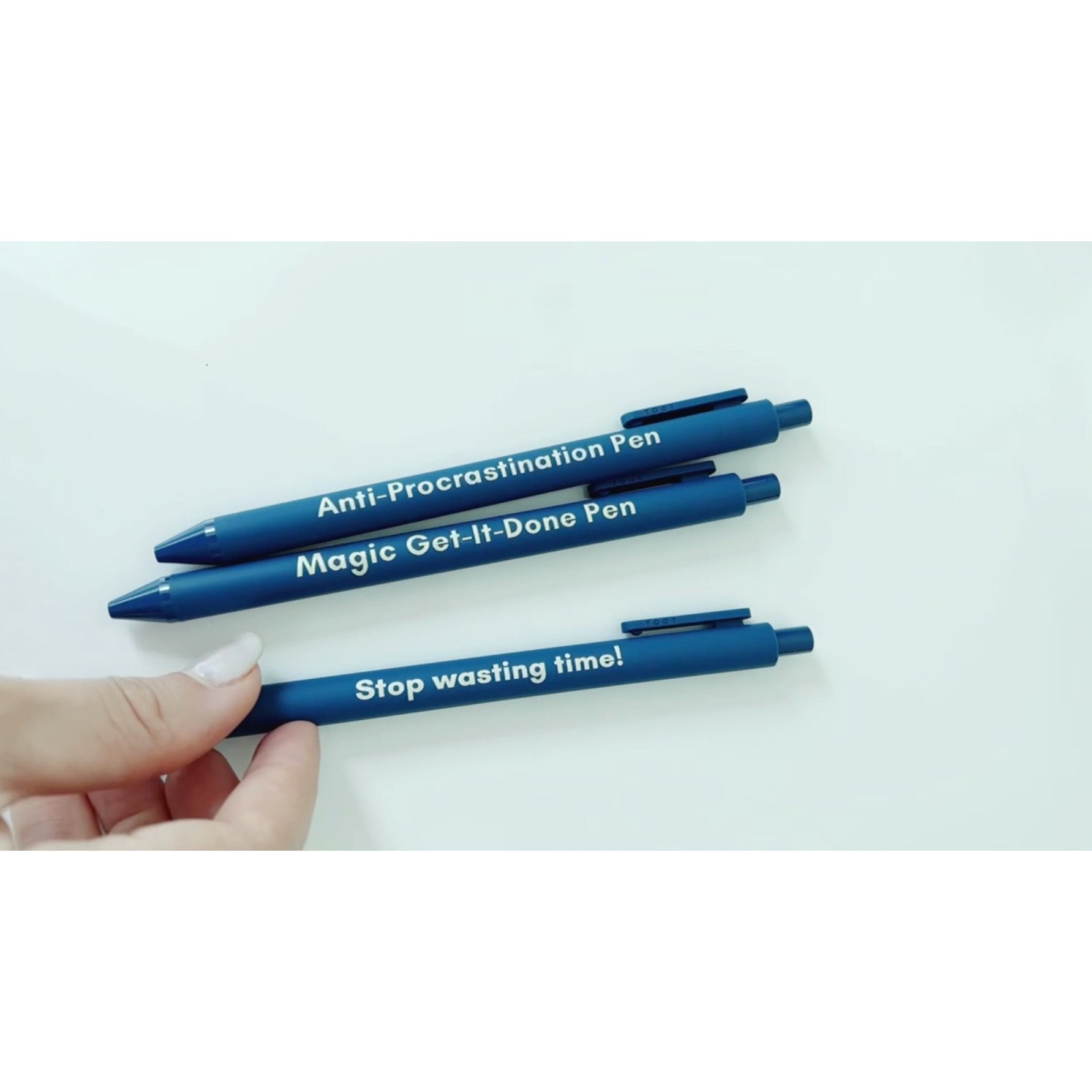 Magic Get-It-Done Pen 💡 | Individual Gel Click Pen in Matte Navy