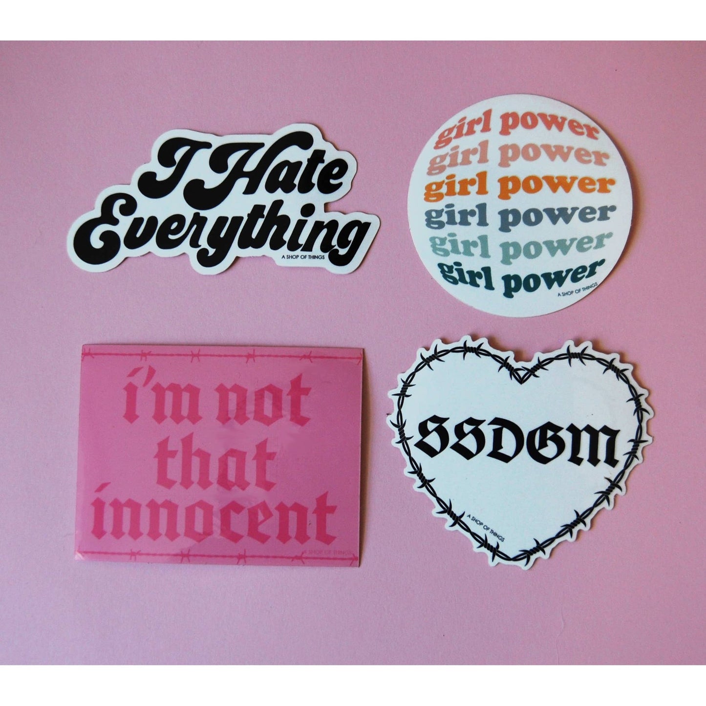 Not That Innocent Sticker in Pink | Britney Fan Art