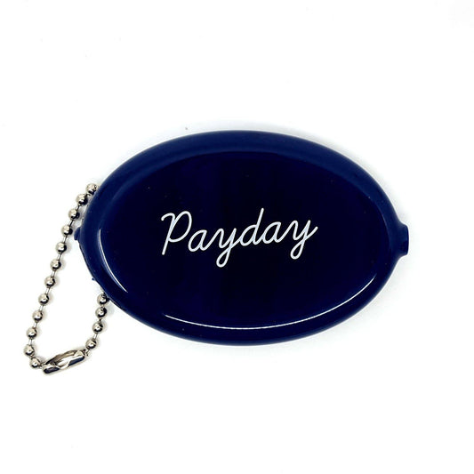 Payday Money Rubber Coin Pouch | '80s-'90s Retro Squeeze Coin Purse with Chain