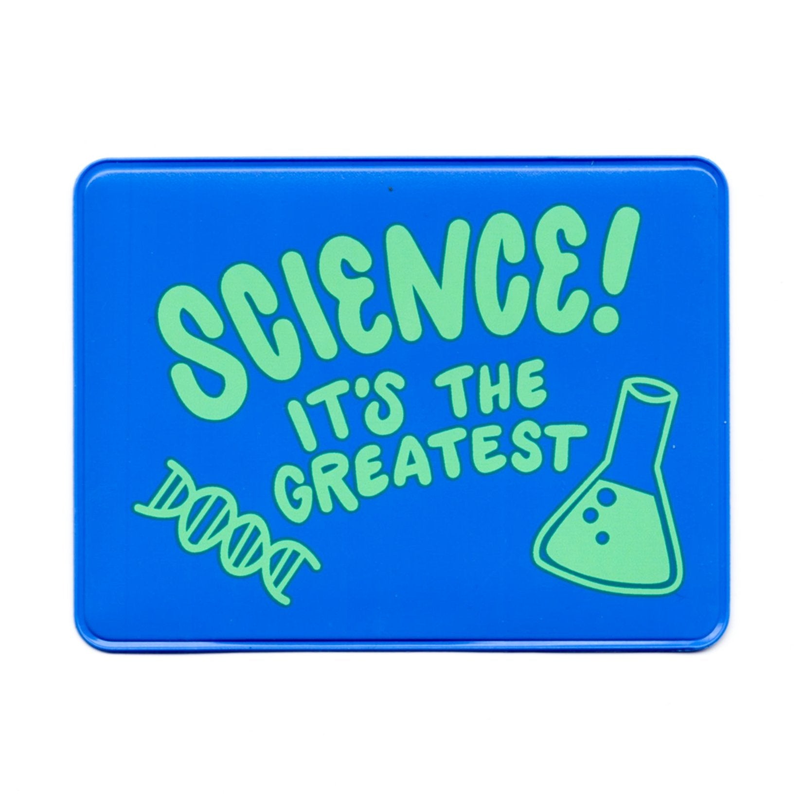 Science! It's The Greatest Flexible Vinyl Vaccination Card Holder in Blue