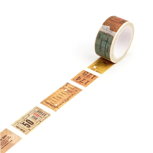 Ticket Stub Washi Tape | Gift Wrapping and Craft Tape