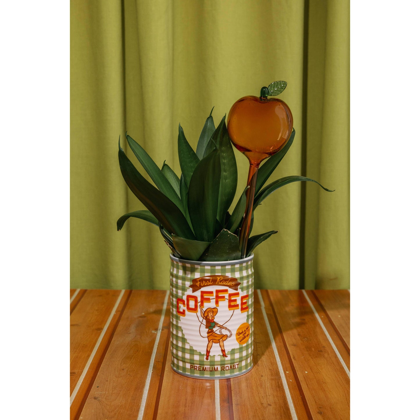 Peach Watering Globes | Self-Watering Plant Globes Set of 2