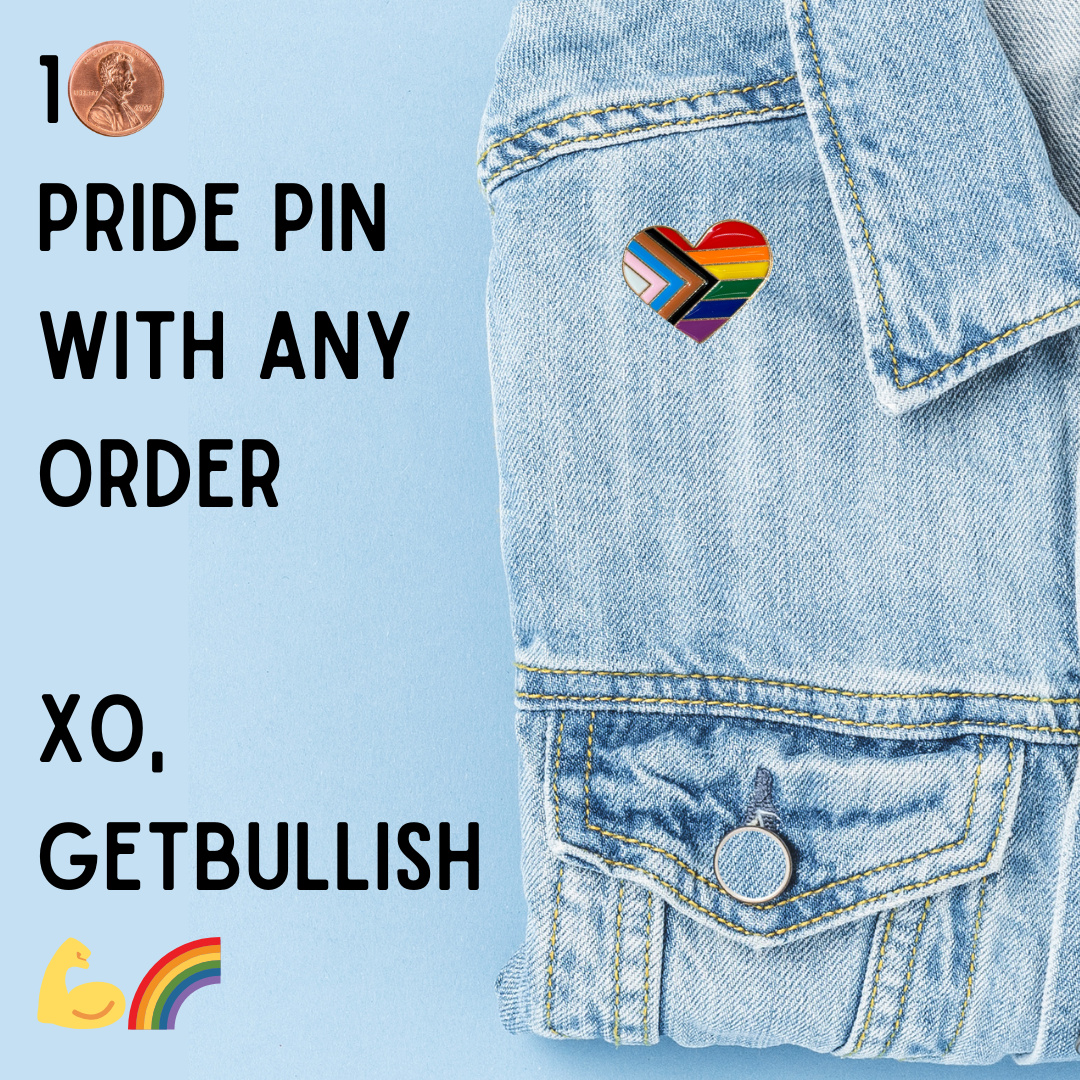 1 Cent with Any Order: LGBTQ Progress Pride Flag Pin ❤️🧡💛💚💙💜