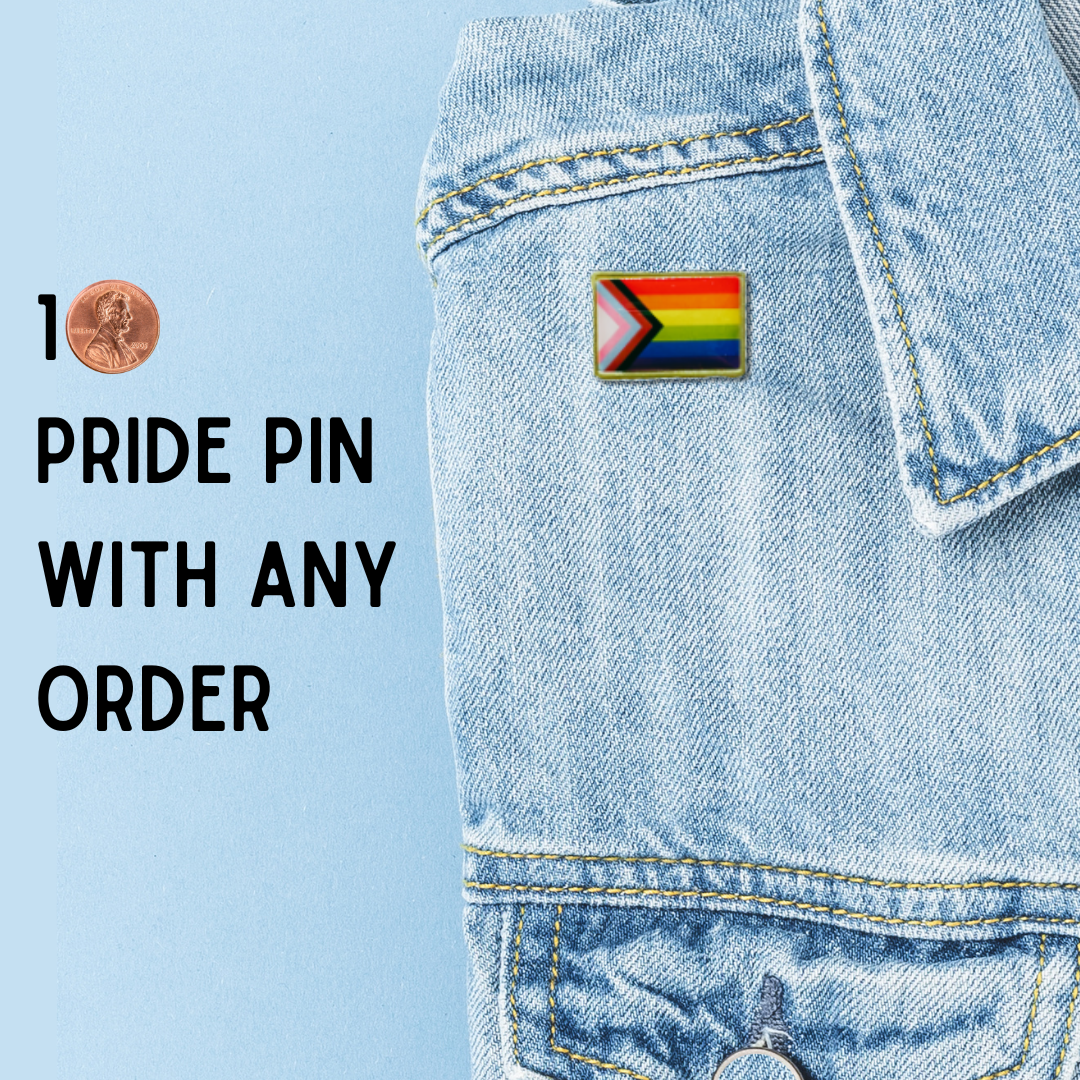 1 Cent with Any Order: LGBTQ Progress Pride Flag Pin ❤️🧡💛💚💙💜