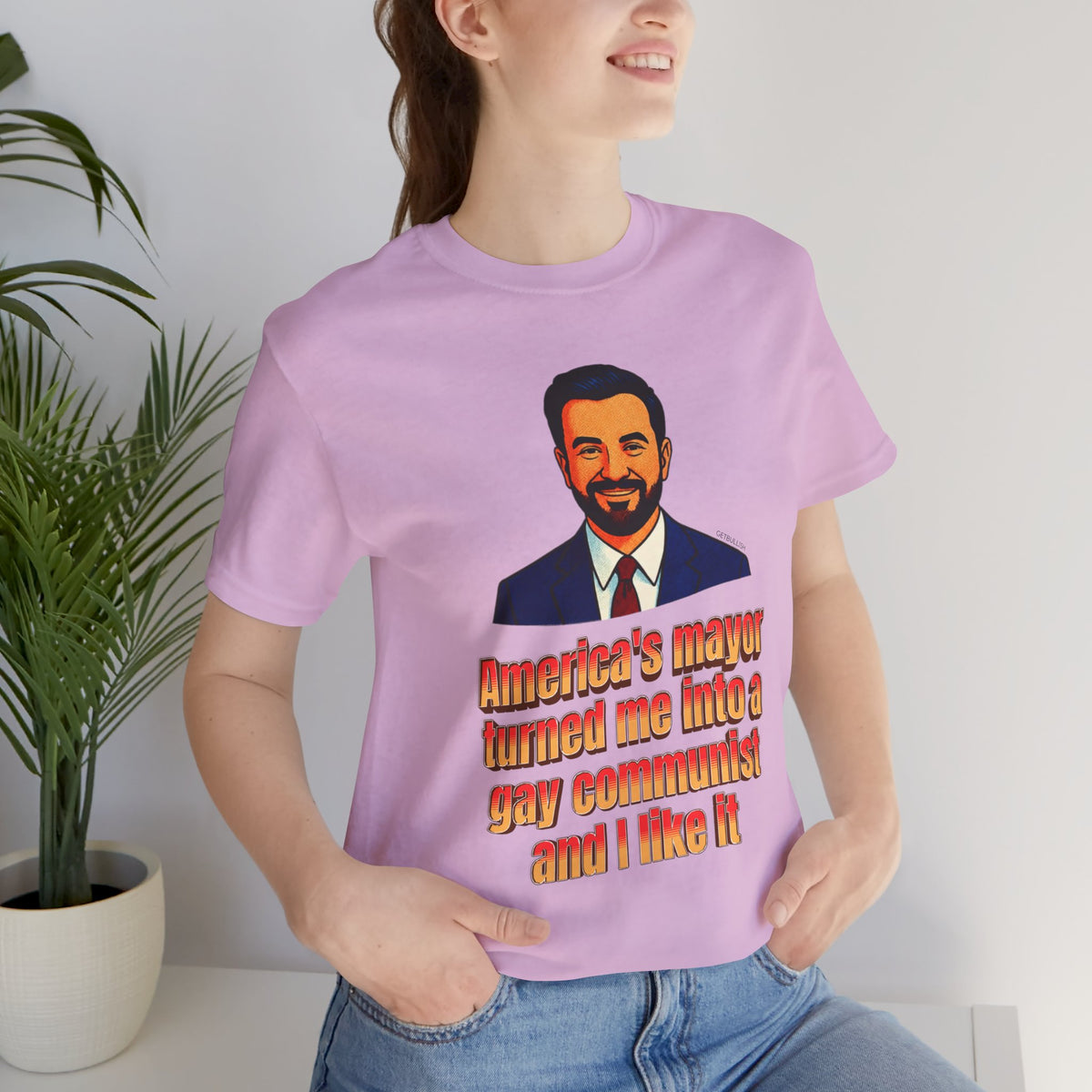 America's Mayor Turned Me Into a Gay Communist and I Like It Mamdani Jersey Short Sleeve Tee [Sizes XS-4XL]