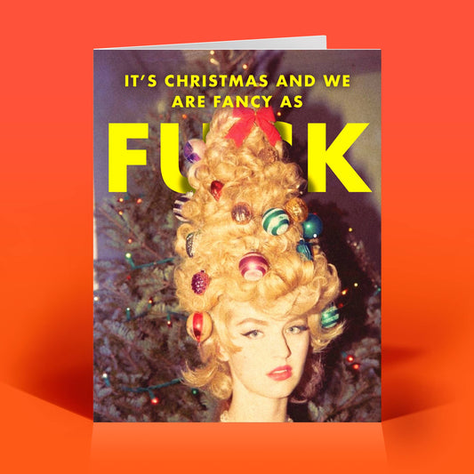 Fancy as Fuck Funny Christmas Card